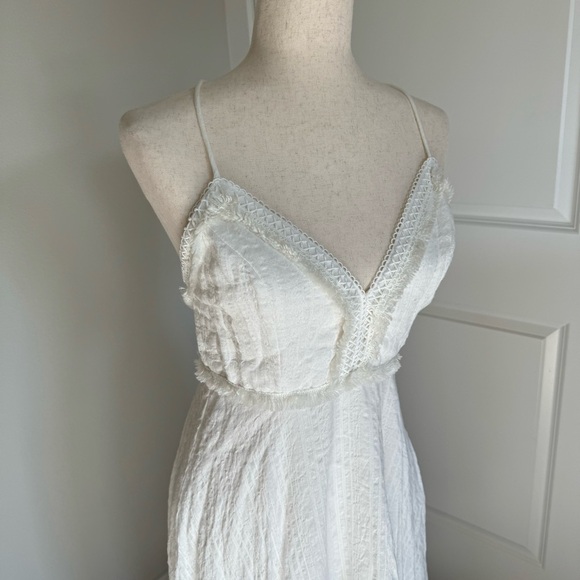 Saints and secrets white Boho flowy dress medium - Picture 2 of 10